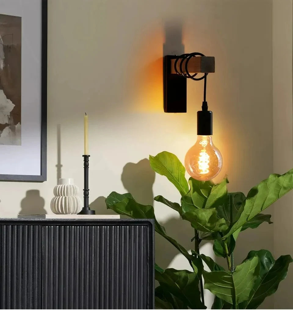 Retro Wood Lamp