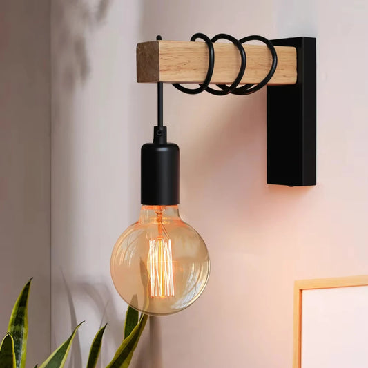 Retro Wood Lamp